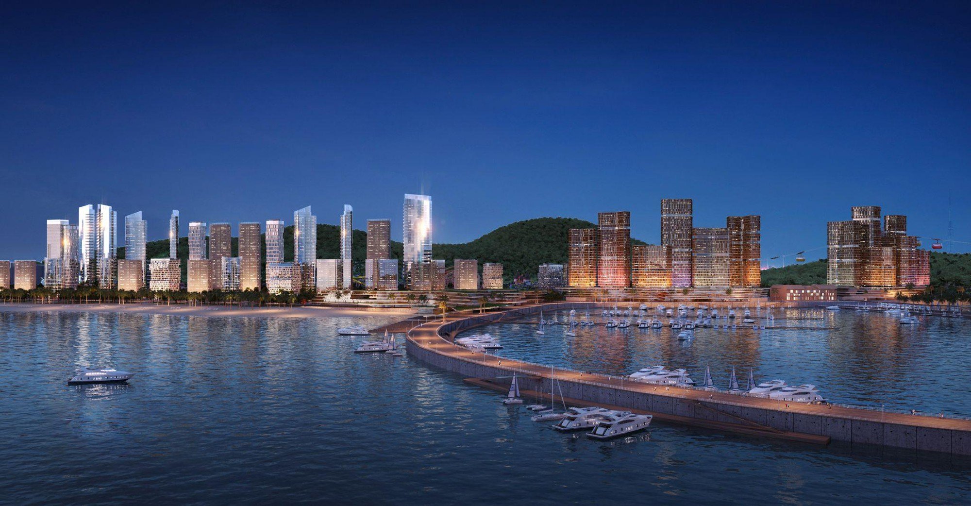 Một góc phối cảnh Sun Elite City, quần thể đô thị nghỉ dưỡng đẳng cấp bên vịnh di sản Hạ Long. (Ảnh: Sun Property) Một góc phối cảnh Sun Elite City, quần thể đô thị nghỉ dưỡng đẳng cấp bên vịnh di sản Hạ Long. (Ảnh: Sun Property)
