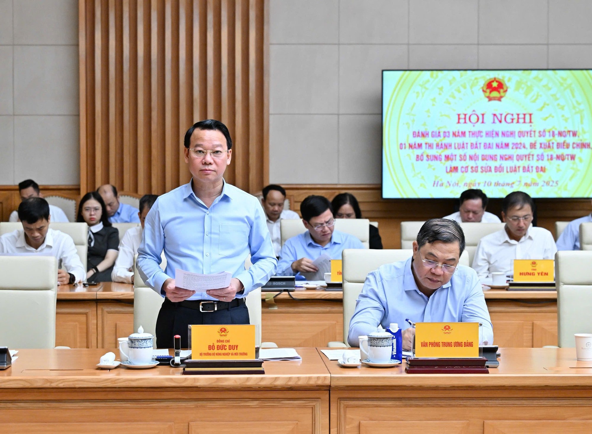 Bộ trưởng Bộ Nông nghiệp và Môi trường Đỗ Đức Duy phát biểu tại hội nghị - Ảnh: VGP/Nhật Bắc Bộ trưởng Bộ Nông nghiệp và Môi trường Đỗ Đức Duy phát biểu tại hội nghị - Ảnh: VGP/Nhật Bắc