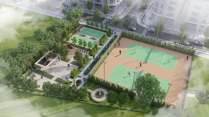 Sân thể thao Athens là 1 trong số 108+ tiện ích tại KĐT Danko Riverside Sân thể thao Athens là 1 trong số 108+ tiện ích tại KĐT Danko Riverside 