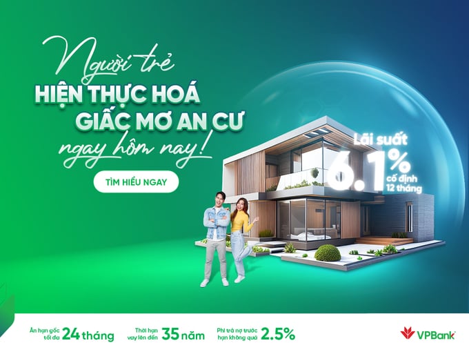 Gói vay mua nhà cho người trẻ của VPBank triển khai được nhiều người đánh giá là cạnh tranh nhất trên thị trường Gói vay mua nhà cho người trẻ của VPBank triển khai được nhiều người đánh giá là cạnh tranh nhất trên thị trường