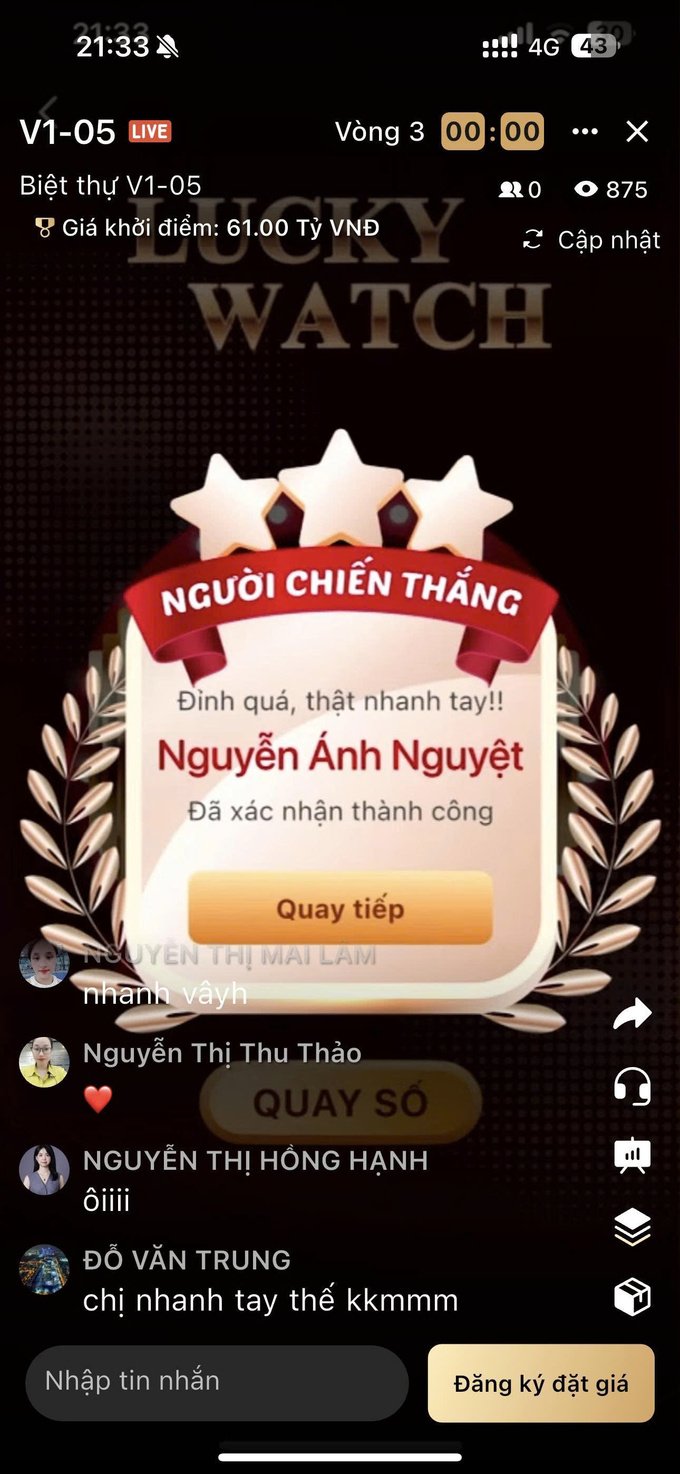 Chị Nguyễn Ánh Nguyệt - một trong những khán giả may mắn nhận 20 triệu đồng trong phiên livestream tối ngày 5/8 Chị Nguyễn Ánh Nguyệt - một trong những khán giả may mắn nhận 20 triệu đồng trong phiên livestream tối ngày 5/8 
