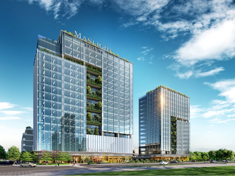 Phối cảnh tòa văn phòng hạng B+ Maslight Hi-Tech Park Phối cảnh tòa văn phòng hạng B+ Maslight Hi-Tech Park
