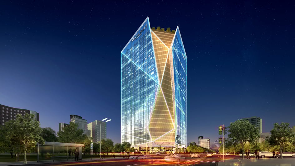 Phối cảnh tòa văn phòng Maslight Tower Phối cảnh tòa văn phòng Maslight Tower