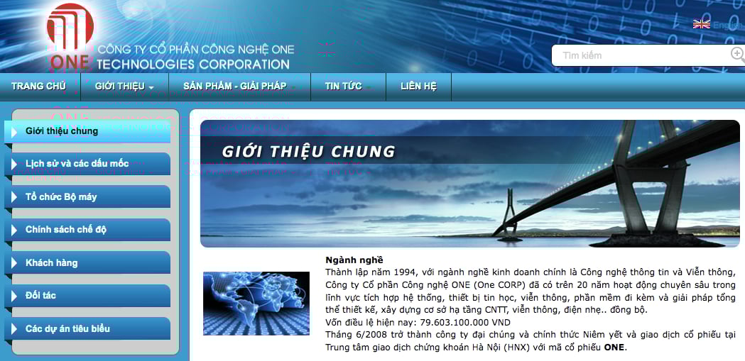 Công nghệ ONE được thành lập từ năm 1994. Công nghệ ONE được thành lập từ năm 1994. 