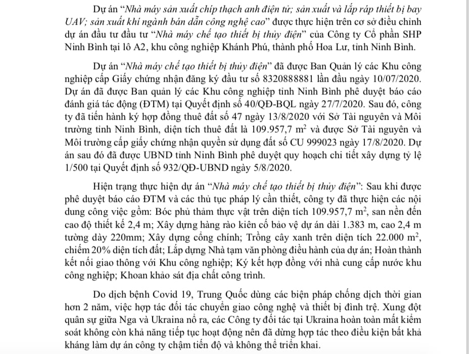 Số phận dự án 450 tỷ đồng của SHP Ninh Bình bị thanh tra điểm tên - Ảnh 1 Số phận dự án 450 tỷ đồng của SHP Ninh Bình bị thanh tra điểm tên - Ảnh 1