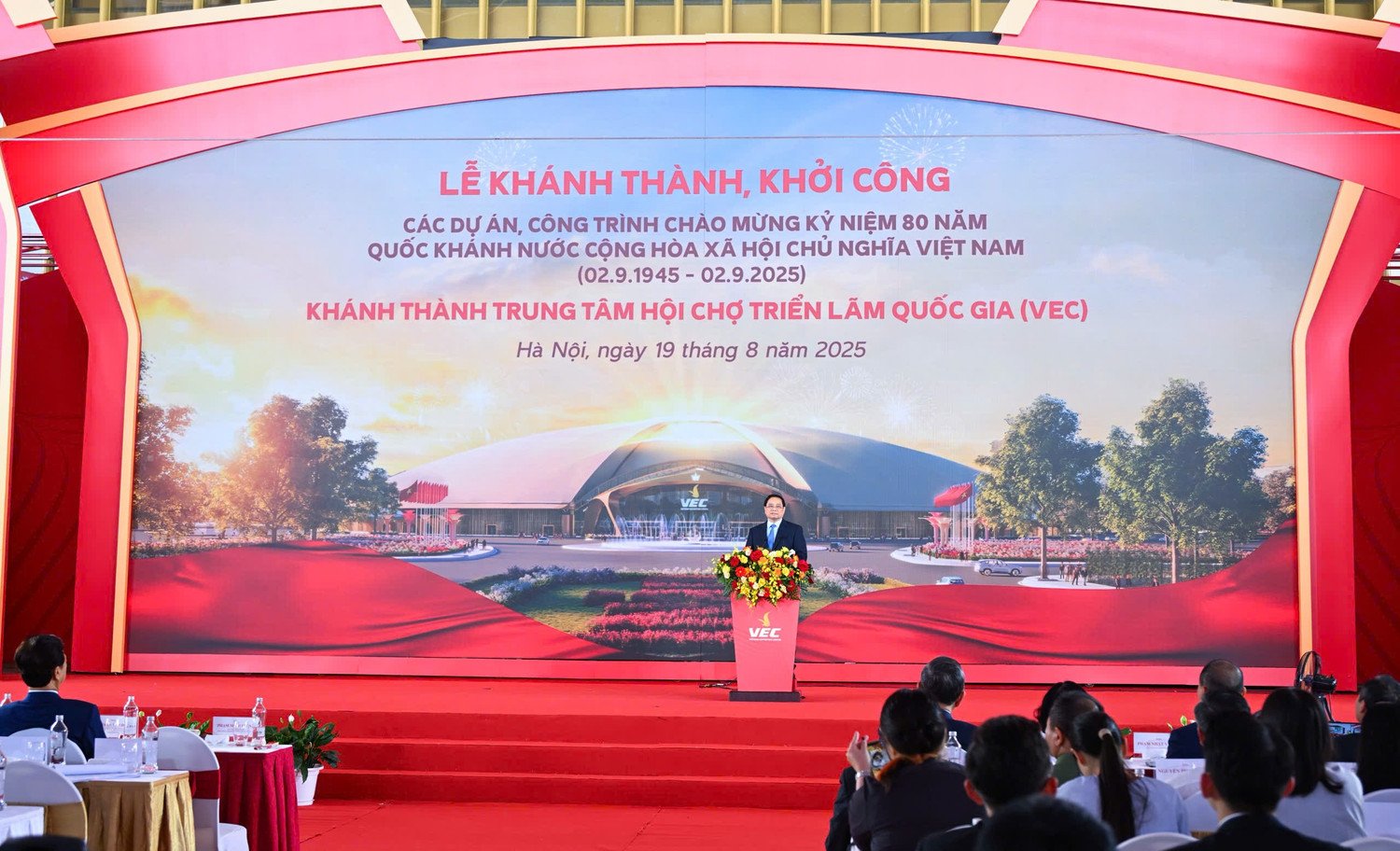 Thủ tướng Phạm Minh Chính phát biểu tại buổi lễ. Thủ tướng Phạm Minh Chính phát biểu tại buổi lễ.