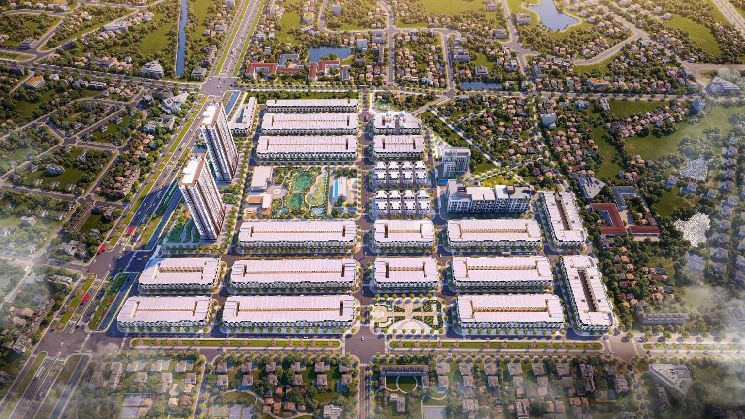 Phối cảnh dự án Majestic City tại Mỹ Hào, Hưng Yên Phối cảnh dự án Majestic City tại Mỹ Hào, Hưng Yên