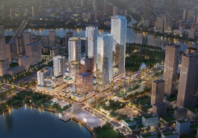 Phối cảnh dự án Eco Smart City. Phối cảnh dự án Eco Smart City.
