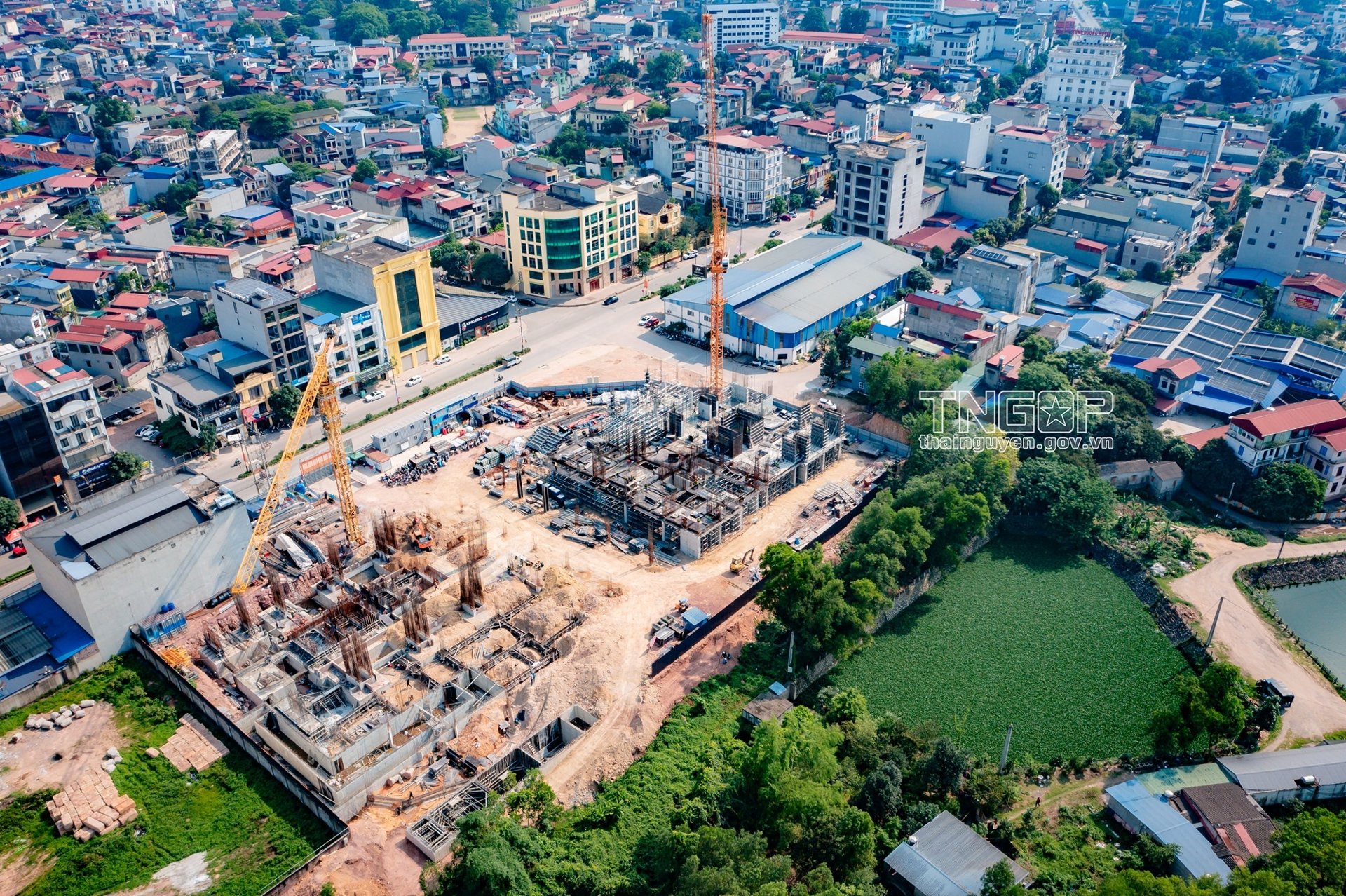 Tiến độ thi công dự án Diamond Hill Thái Nguyên vào tháng 5/2025, (Ảnh: Cổng thông tin điện tử tỉnh Thái Nguyên). Tiến độ thi công dự án Diamond Hill Thái Nguyên vào tháng 5/2025, (Ảnh: Cổng thông tin điện tử tỉnh Thái Nguyên).
