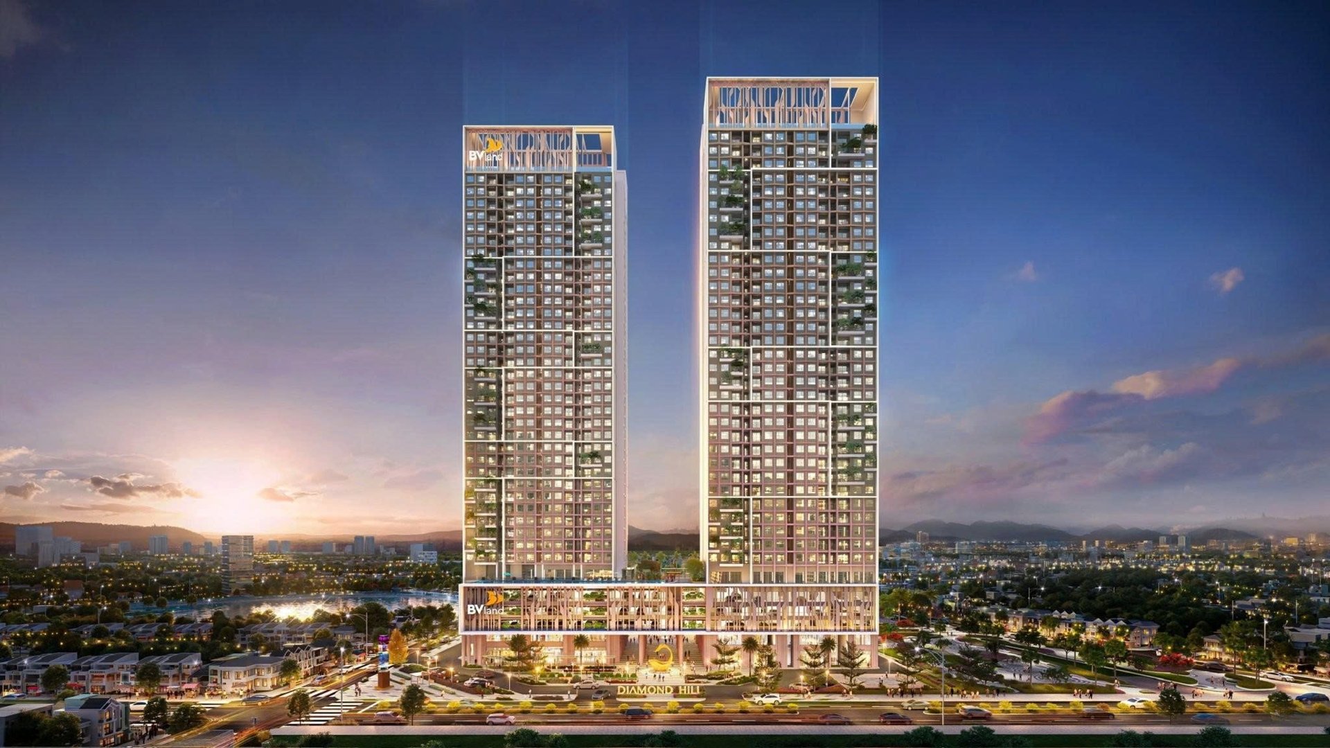 Phối cảnh Diamond Hill Thái Nguyên (Nguồn: BV Land). Phối cảnh Diamond Hill Thái Nguyên (Nguồn: BV Land).