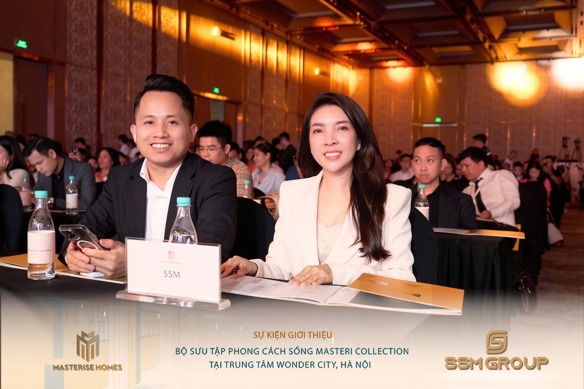 Bà Nguyễn Thuỳ Dung (bên phải) trong sự kiện ra mắt dự án cao tầng Masteri Sky Quarter (Ảnh: SSM Group). Bà Nguyễn Thuỳ Dung (bên phải) trong sự kiện ra mắt dự án cao tầng Masteri Sky Quarter (Ảnh: SSM Group). 