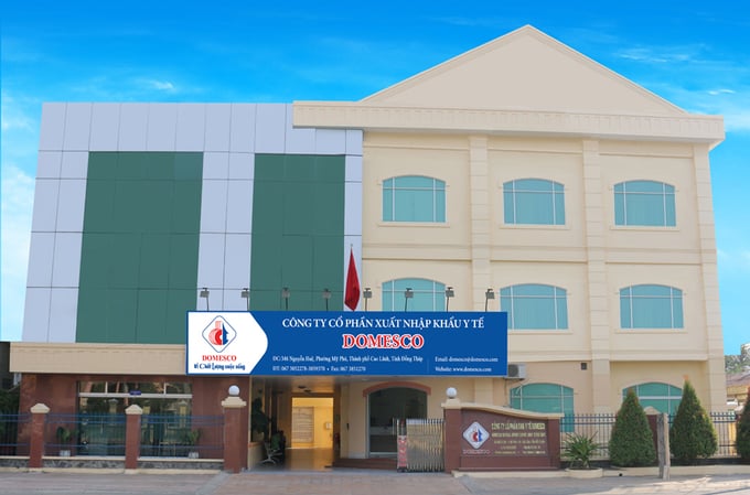 Trụ sở CTCP Xuất nhập khẩu Y tế Domesco tại 346 Nguyễn Huệ, P. Mỹ Trà, T. Đồng Tháp. Trụ sở CTCP Xuất nhập khẩu Y tế Domesco tại 346 Nguyễn Huệ, P. Mỹ Trà, T. Đồng Tháp.