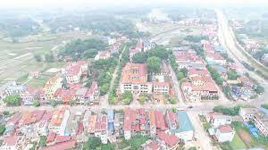 Quang cảnh thị trấn Hương Sơn, huyện Phú Bình, tỉnh Thái Nguyên. Ảnh: thainguyen.gov.vn