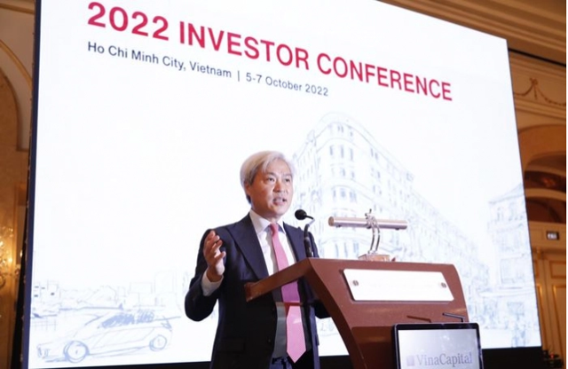 Ông Don Lam phát biểu tại hội nghị Nhà đầu tư năm 2022.