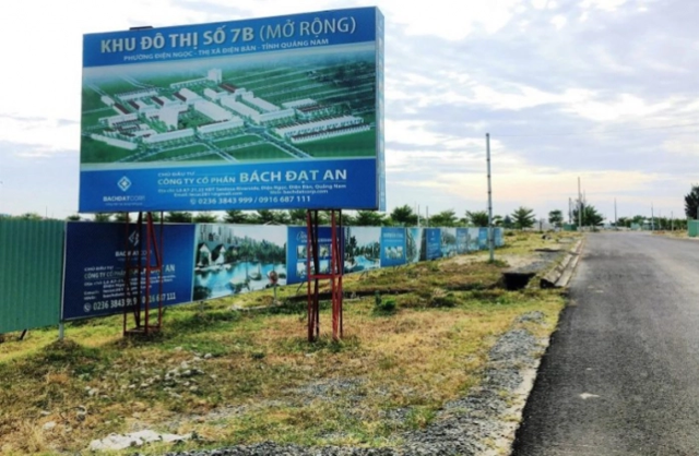 Một dự án bất động sản của Công ty Bách Đạt An tại Quảng Nam.