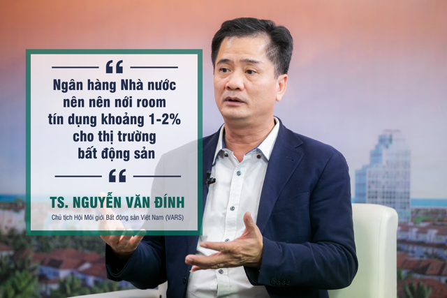 TS Nguyễn Văn Đính: “Ngân hàng Nhà nước nên nới room tín dụng khoảng 1-2% cho thị trường bất động sản” - Ảnh 1