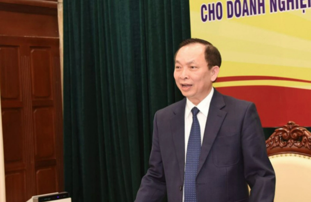 Phó thống đốc Ngân hàng Nhà nước Đào Minh Tú phát biểu tại hội nghị.