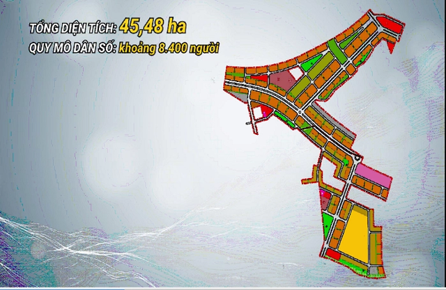 Bản đồ quy hoạch khu đô thị Nam sông Cầu, phường Quang Vinh, TP. Thái Nguyên.