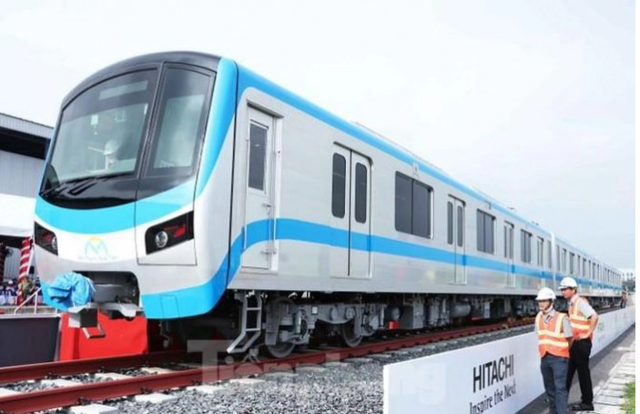 Tổng khối lượng dự án metro số 1 TP. HCM đã đạt là 95,39% (ảnh minh họa)