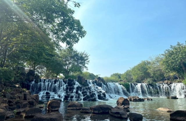 Một góc khu du lịch sinh thái thác Giang Điền (ảnh minh họa)