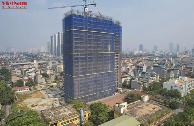 Dự án Hoàng Thành Pearl của Hoàng Thành Group (Ảnh chụp tháng 11/2022. Tác giả: Đoàn Tùng)