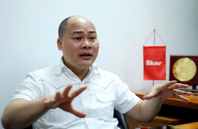 Ông Nguyễn Tử Quảng là tổng giám đốc kiêm người đại diện theo pháp luật của Bkav Pro.