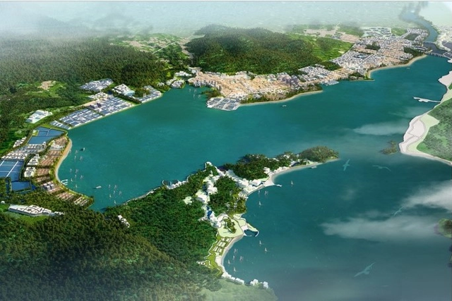 Phối cảnh dự án Khu đô thị ven vịnh Cam Ranh.