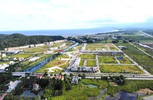Dự án "Khu đô thị sinh thái dọc hai bờ sông Đơ" do HUD4 làm chủ đầu tư xây dựng tại phường Trường Sơn, TP. Sầm Sơn.