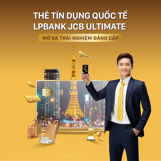 Thẻ LPBank JCB Ultimate - d&ograve;ng thẻ t&iacute;n dụng cao cấp của JCB v&agrave; LPBank &nbsp;