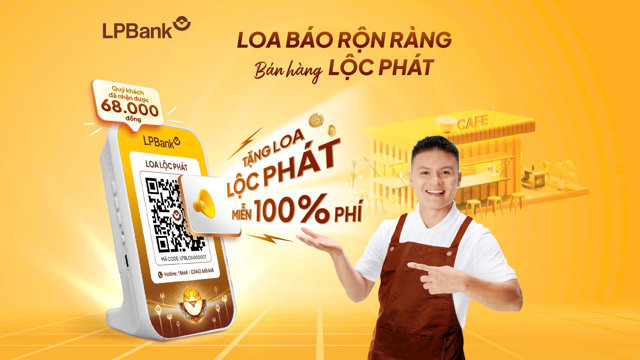 LPBank ra mắt loa Lộc Ph&aacute;t gi&uacute;p chủ hộ kinh doanh quản l&yacute; số dư tức th&igrave; &nbsp;