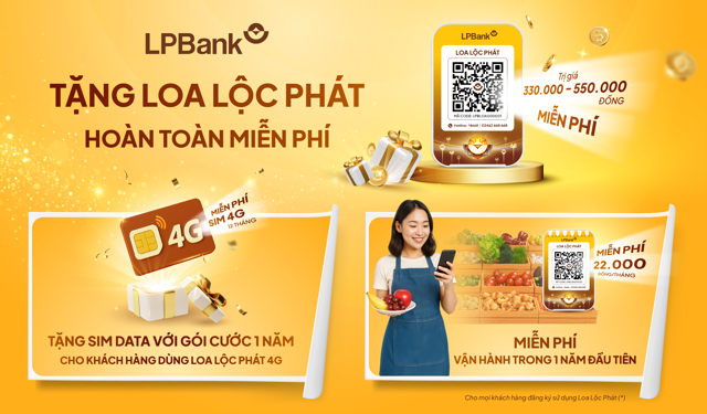 Kh&aacute;ch h&agrave;ng được tặng loa Lộc Ph&aacute;t miễn ph&iacute; c&ugrave;ng nhiều ưu đ&atilde;i hấp dẫn khi đăng k&yacute; sử dụng từ nay đến hết ng&agrave;y 31/12/2025 &nbsp;
