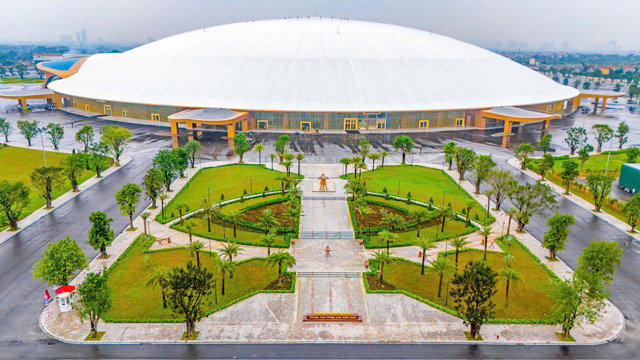 Nh&agrave; triển l&atilde;m Kim Quy v&agrave; khu vực triển l&atilde;m ngo&agrave;i trời được b&agrave;n giao chỉ sau gần 10 th&aacute;ng thi c&ocirc;ng thần tốc &nbsp;