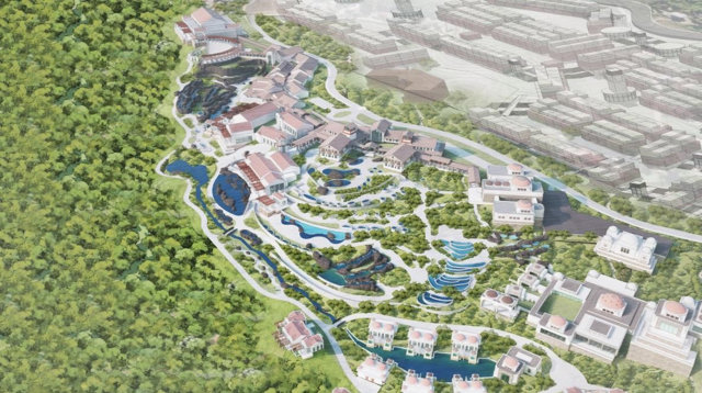 C&ocirc;ng vi&ecirc;n suối kho&aacute;ng n&oacute;ng nằm trong tổ hợp dự &aacute;n của Sun Group tại Kim B&ocirc;i, H&ograve;a B&igrave;nh &nbsp;