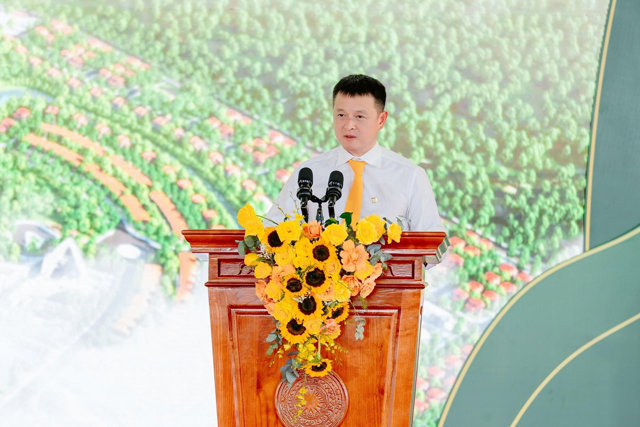 &Ocirc;ng Đặng Minh Trường - Chủ tịch HĐQT Tập đo&agrave;n Sun Group ph&aacute;t biểu tại lễ khởi c&ocirc;ng &nbsp;