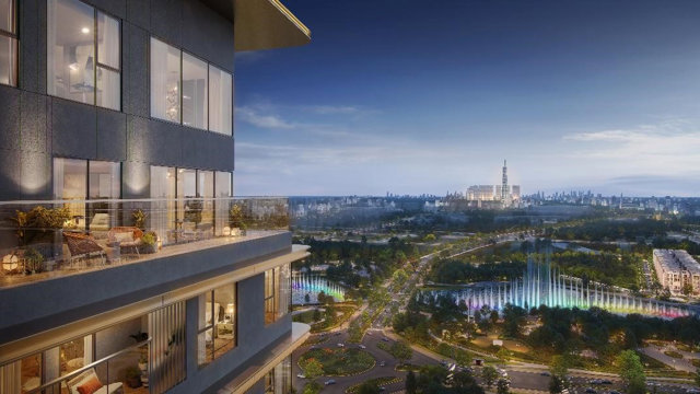 Tại Lumi&egrave;re Midtown, chủ nh&acirc;n sẽ được tận hưởng tầm view 100% ra k&ecirc;nh đ&agrave;o nhạc nước lớn nhất Đ&ocirc;ng Nam &Aacute; &nbsp;