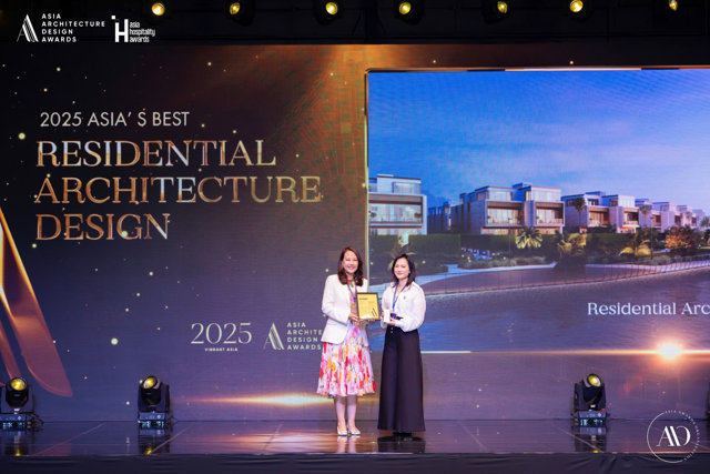 Khu dinh thự h&agrave;ng hiệu The Rivus nhận giải &ldquo;Thiết kế Kiến tr&uacute;c Nh&agrave; ở Xuất sắc nhất Ch&acirc;u &Aacute; 2025&rdquo; &nbsp;
