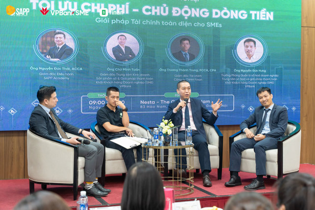 Tọa đ&agrave;m &ldquo;Tối ưu chi ph&iacute;, chủ động d&ograve;ng tiền - Giải ph&aacute;p T&agrave;i ch&iacute;nh to&agrave;n diện cho SME&rdquo; &nbsp;
