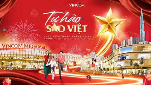 Vincom khởi động chiến dịch “tự hào sao Việt” – thắp sáng biểu tượng bán lẻ việt chào mừng 80 năm Quốc khánh - Ảnh 1