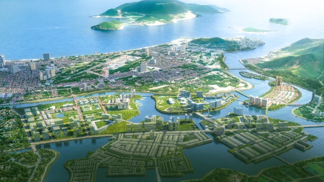 Khu đ&ocirc; thị hỗn hợp Nha Trang được bao bọc bởi c&aacute;c d&ograve;ng s&ocirc;ng, hứa hẹn trở th&agrave;nh biểu tượng kiến tr&uacute;c đ&ocirc; thị của Kh&aacute;nh H&ograve;a &nbsp;