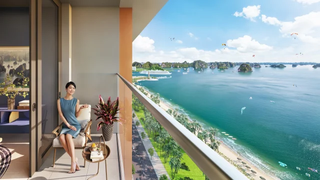 View hướng vịnh từ Sun Centro Town &ndash; tổ hợp căn hộ cao cấp nằm trong Sun Elite City (Ảnh: Sun Property )