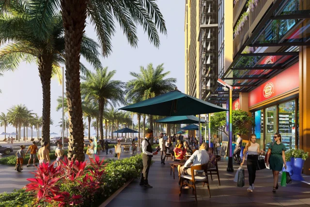 Tầng đế c&aacute;c tổ hợp căn hộ thuộc quần thể Sun Elite City &ndash; điểm kinh doanh l&yacute; tưởng cho c&aacute;c nh&agrave; đầu tư. Ảnh: Sun Property &nbsp;