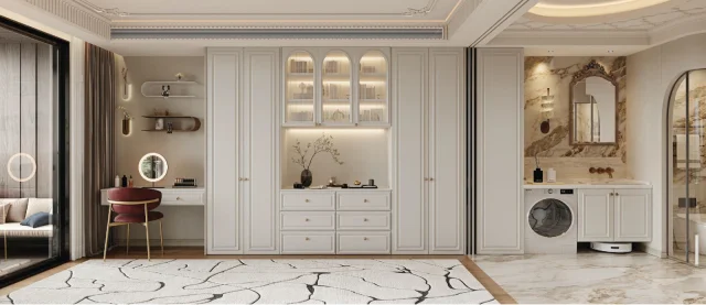 Từ tủ bếp, b&agrave;n ăn, đến sofa, giường ngủ, tủ...tất cả sẽ được thiết kế đồng bộ để mang đến một kh&ocirc;ng gian sống sang trọng v&agrave; tiện nghi &nbsp;