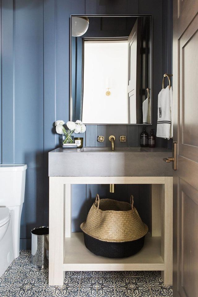 Tạo nguồn cảm hứng mới cho phòng tắm với thiết kế màu xanh - Ảnh 4
