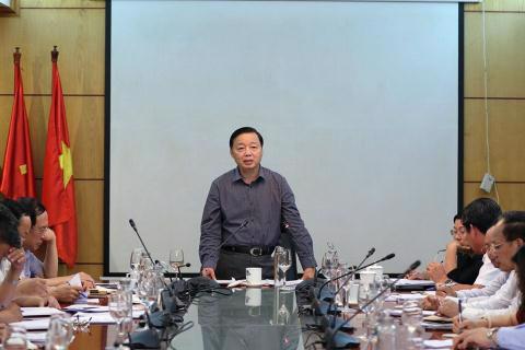 Bộ trưởng Trần Hồng H&agrave; chủ tr&igrave; cuộc họp về c&ocirc;ng t&aacute;c thanh tra hồi th&aacute;ng 7/2020.&nbsp;&nbsp;