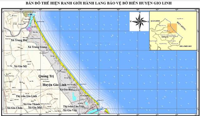 H&agrave;nh lang bảo vệ bờ biển H. Gio Linh (tỉnh Quảng Trị) &nbsp;