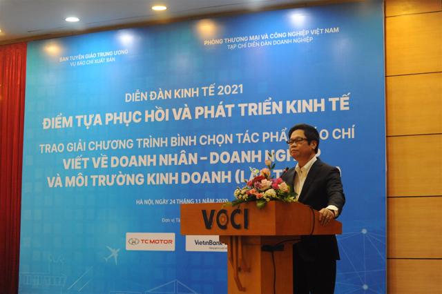 TS Vũ Tiến Lộc - Chủ tịch Ph&ograve;ng Thương mại v&agrave; C&ocirc;ng nghiệp Việt Nam (VCCI).&nbsp; &nbsp;