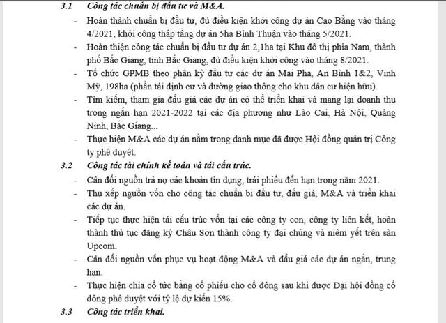 Kế hoạch đầu tư v&agrave; M&amp;A của HPX.&nbsp; Nguồn: T&agrave;i liệu ĐHĐCĐ 2021 HPX. &nbsp;