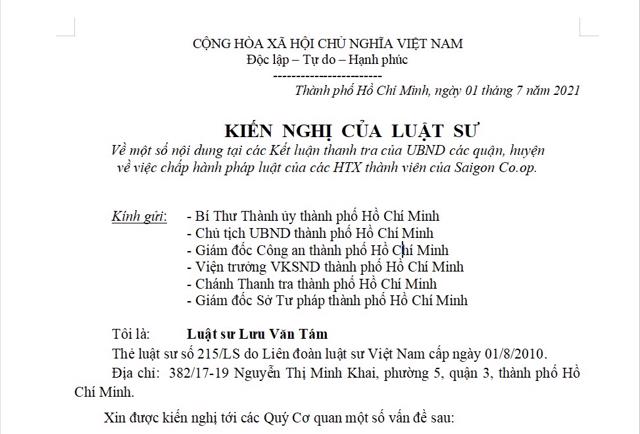 Vụ góp vốn “chui” vào Saigon Co.op: Luật sư kiến nghị xem xét lại kết luận thanh tra - Ảnh 1