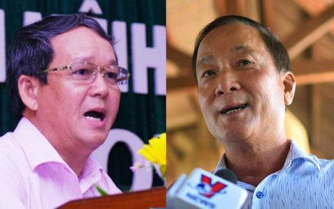 &Ocirc;ng Nguyễn C&ocirc;ng Th&agrave;nh, Ph&oacute; Cục trưởng Cục Thuế tỉnh B&igrave;nh Định (tr&aacute;i) v&agrave; &ocirc;ng Nguyễn Văn Dũng, Gi&aacute;m đốc Sở Du lịch tỉnh B&igrave;nh Định. Ảnh: Tuổi trẻ &nbsp;