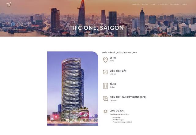 Saigon One Tower được Viva Land giới thiệu với t&ecirc;n mới l&agrave; IFC One, Saigon (Ảnh: Vivaland.com). &nbsp;